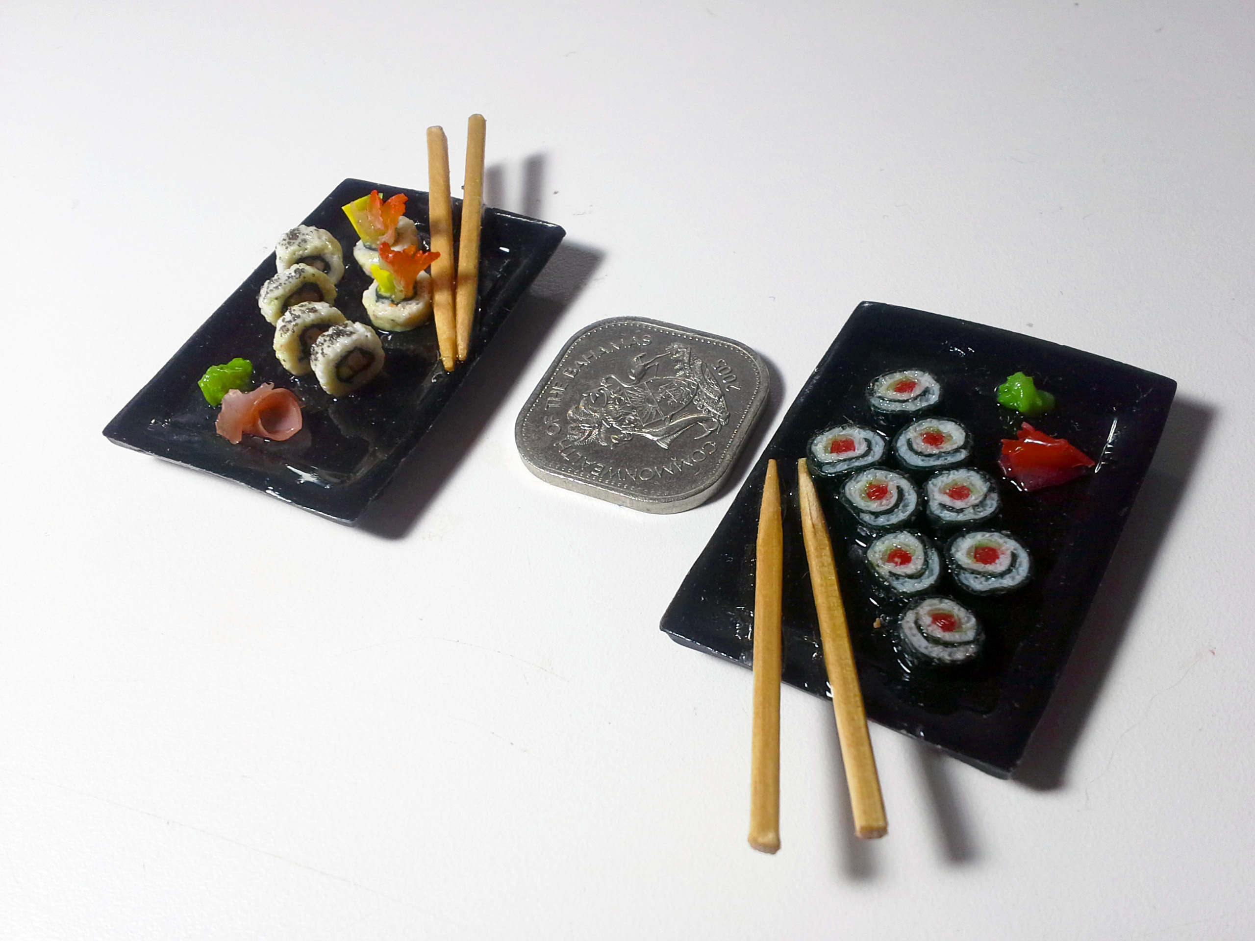 Miniature maki rolls
